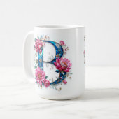 レターBコーヒーマグ – フローラデザインギフト コーヒーマグカップ (正面左)