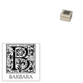 レターBヴィンテージ名の付いた最初の文字 ラバースタンプ (押印)