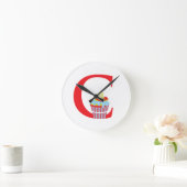 レターCイニシャル時計 ラウンド壁時計 (ホーム)