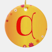 レターCオーナメント セラミックオーナメント (裏面)