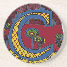 レターCコースター コースター