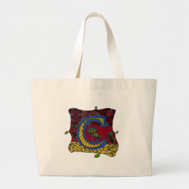 レターCトート ラージトートバッグ