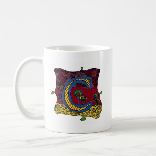 レターCマグカップ コーヒーマグカップ (左)