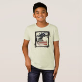 レターCモノグラムイニシャルUSA Tシャツ (正面フル)