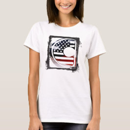 レターCモノグラムイニシャルUSA Tシャツ