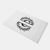 レターCモノグラムパーソナライズされた ドアマット (アングル)