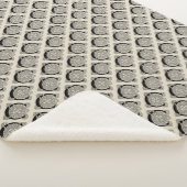 レターCヴィンテージケルト結び目模様モノグラム シェルパブランケット (3/4)