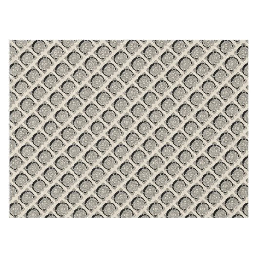 レターCヴィンテージケルト結び目模様モノグラム テーブルクロス (正面(横))