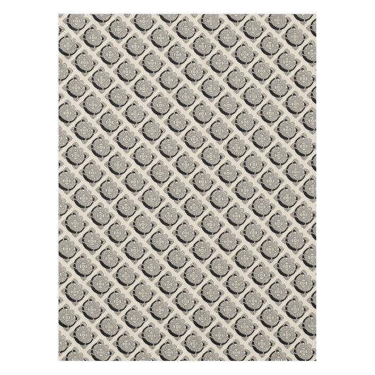 レターCヴィンテージケルト結び目模様モノグラム テーブルクロス (正面)