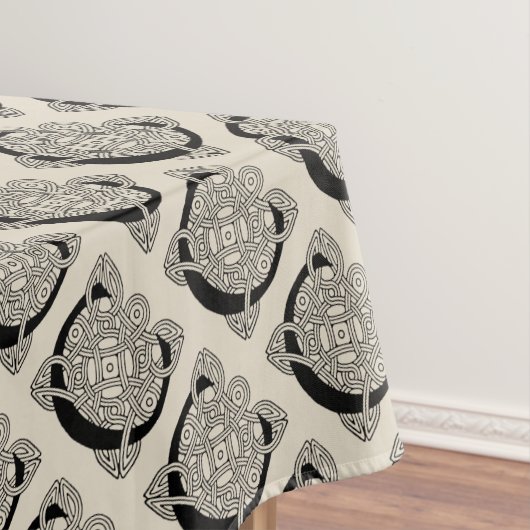 レターCヴィンテージケルト結び目模様モノグラム テーブルクロス (インサイチュ)