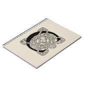 レターCヴィンテージケルト結び目模様モノグラム ノートブック (左側)