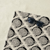 レターCヴィンテージケルト結び目模様モノグラム ビーチタオル (インサイチュ)