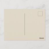 レターCヴィンテージケルト結び目模様モノグラム ポストカード (裏面)