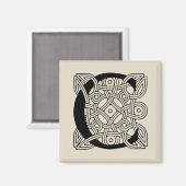 レターCヴィンテージケルト結び目模様モノグラム マグネット (正面/裏面)