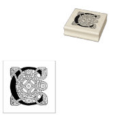 レターCヴィンテージケルト結び目模様モノグラム ラバースタンプ (押印)