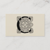 レターCヴィンテージケルト結び目模様モノグラム 名刺 (正面)