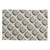 レターCヴィンテージケルト結び目模様モノグラム 枕カバー (裏面-左)