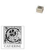 レターCヴィンテージ名の最初の文字 ラバースタンプ (押印)