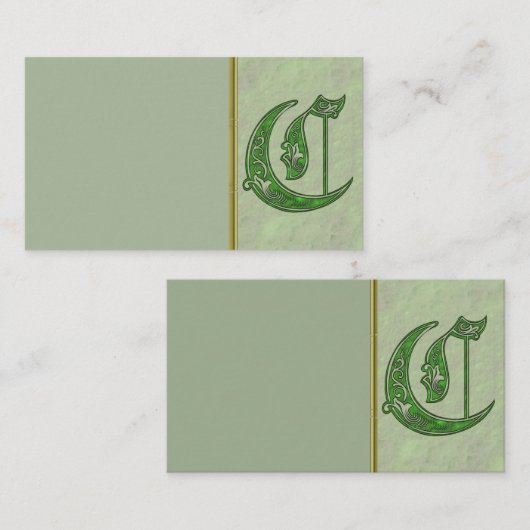 レターC名刺 名刺 (正面/裏面)