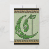 レターC招待状 招待状 (正面)