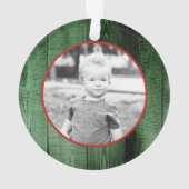 *~*レターDクリスマスフォト素朴ウッドAP44 オーナメント (裏面)