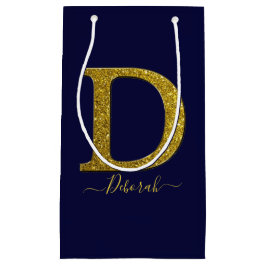 レターDグリッター スモールペーパーバッグ