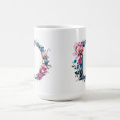 レターDコーヒーマグ – フローラデザインギフト コーヒーマグカップ (中央)