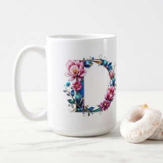 レターDコーヒーマグ – フローラデザインギフト コーヒーマグカップ
