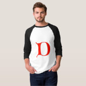レターDシャツ Tシャツ (正面フル)