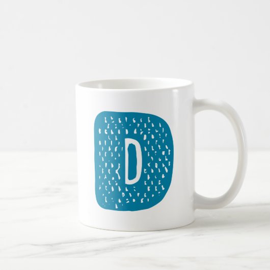 レターDデザイン。 コーヒーマグカップ (右)
