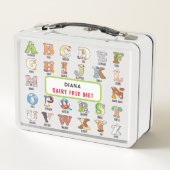 レターDドッグ名アレルギーの追加新学期 メタルランチボックス (裏面)