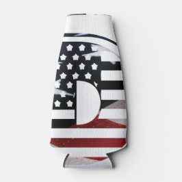 レターDモノグラムイニシャルUSA ボトルクーラー