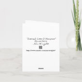 レターDモノグラム(白黒) ノートカード (裏面)