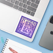 レターEカラフルヴィンテージ最初の文字のグラデーション シール (ノートパソコンとiPhone)