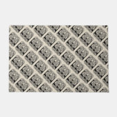 レターEケルト結び目模様ヴィンテージモノグラム ドアマット (正面)