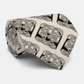 レターEケルト結び目模様ヴィンテージモノグラム ネクタイ (ロール)