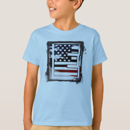 レターEモノグラムイニシャルUSA Tシャツ