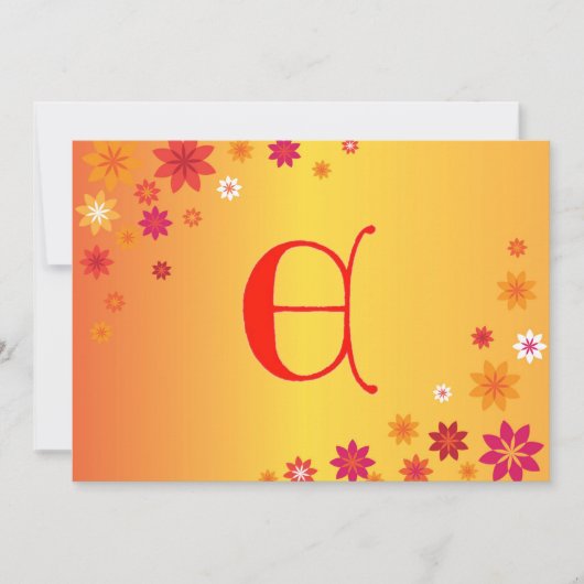 レターE招待状 招待状 (正面)