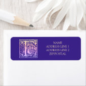 レターFカラフルヴィンテージ最初の文字のグラデーション ラベル (インサイチュ)