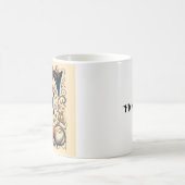 レターFキツネと動物相 – 個人設定 コーヒーマグカップ (中央)