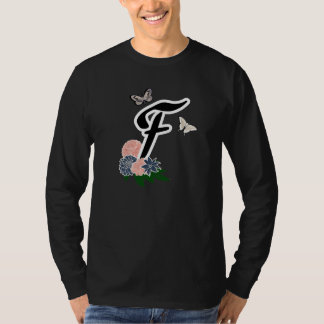 レターFベビーボディスーツ Tシャツ