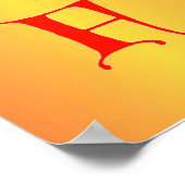 レターFポスター ポスター (角)