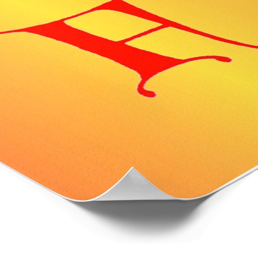 レターFポスター ポスター (角)