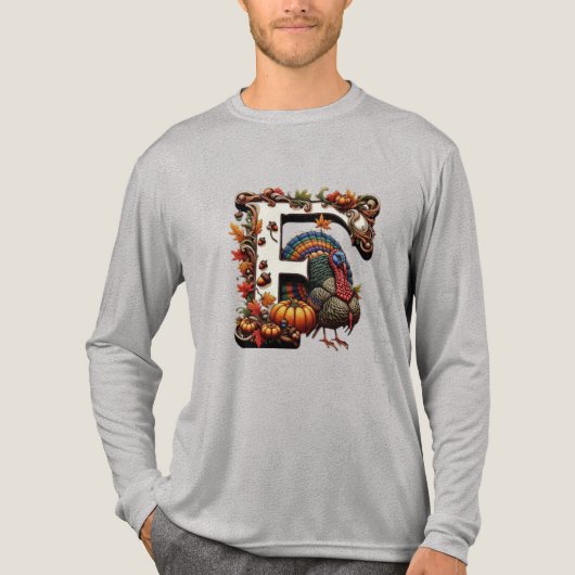 レターF サンクスギビングギフトスタイル トライブレンドＴシャツ (正面)