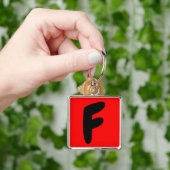 レターf, abecedario,イニシャル キーホルダー (手)