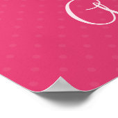 レターGイニシャルアルファベットガール用ポスター ポスター (角)