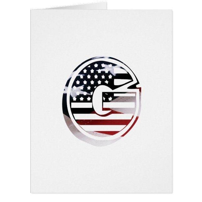 レターGモノグラムイニシャルUSA (正面)