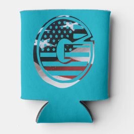 レターGモノグラムイニシャルUSA 缶クーラー