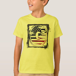 レターGモノグラムイニシャルUSA Tシャツ