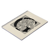 レターGヴィンテージケルト結び目模様モノグラム ノートブック (左側)